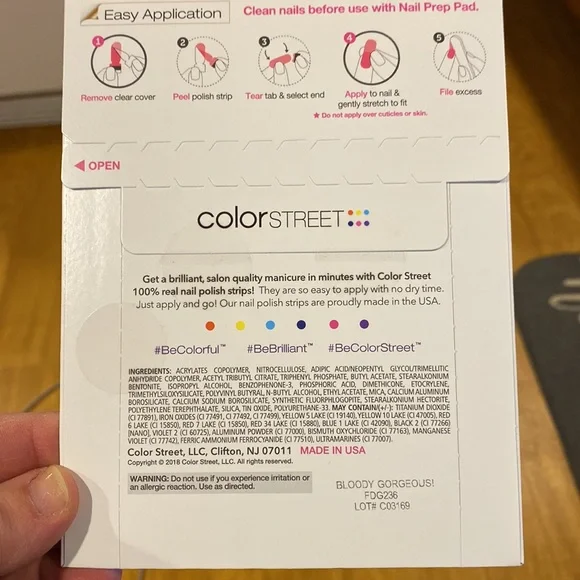 Color street nail polish strips, NWT - Picture 2 of 2